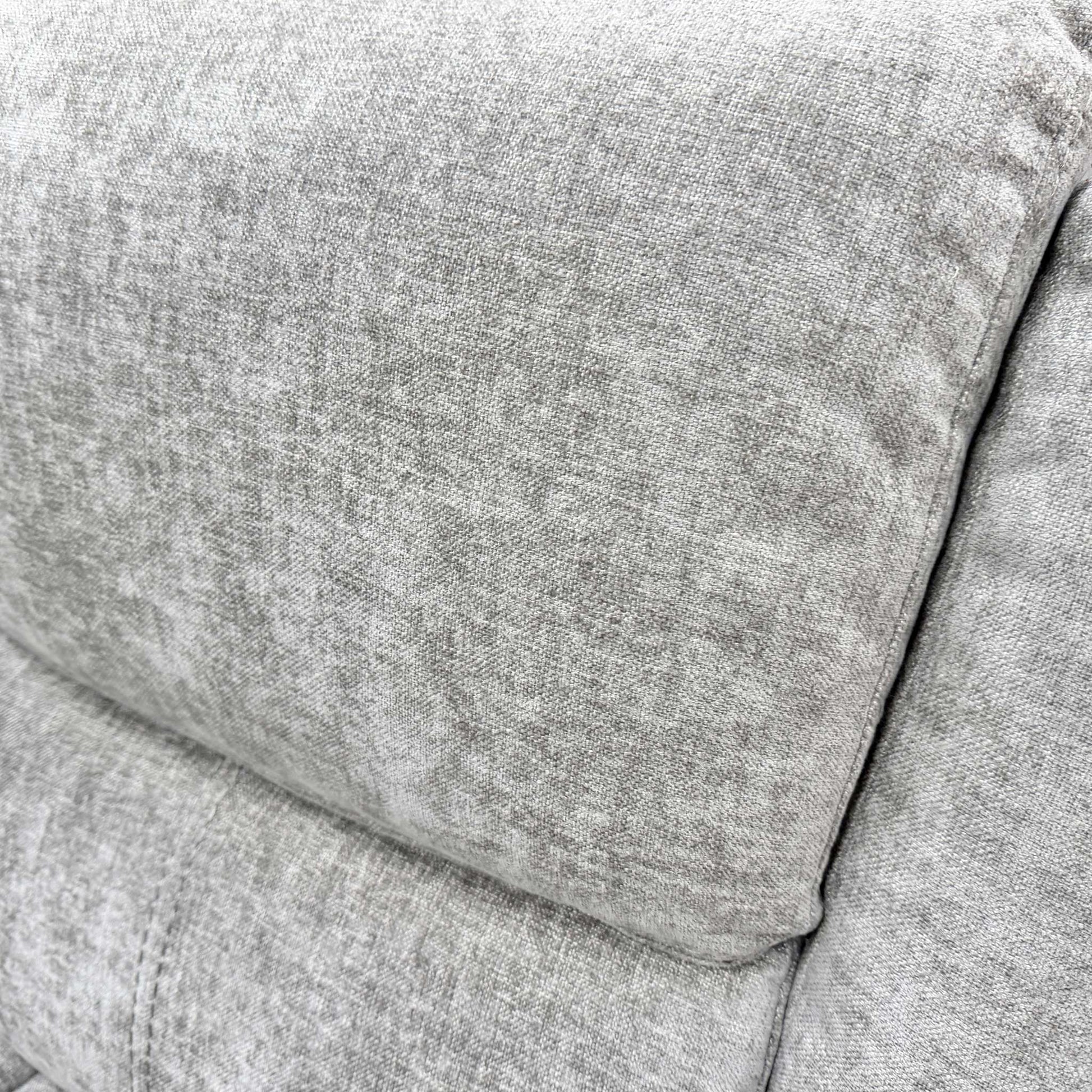 Detailed shot of the mocha tight weave fabric, emphasizing the durable material and neutral color palette.