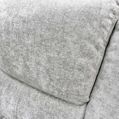 'Weston' Mocha Tight Weave Fabric 3 + 2 Seater Manual Recliner Sofa Set with Drop Down Cup Holders
