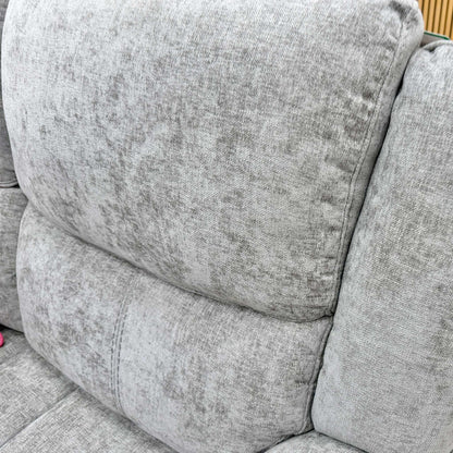 'Weston' Mocha Tight Weave Fabric 3 + 2 Seater Manual Recliner Sofa Set with Drop Down Cup Holders