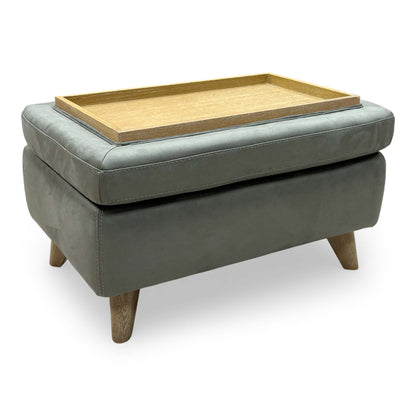 Internal view of the storage compartment with the lid open, highlighting the generous space for blankets and essentials.