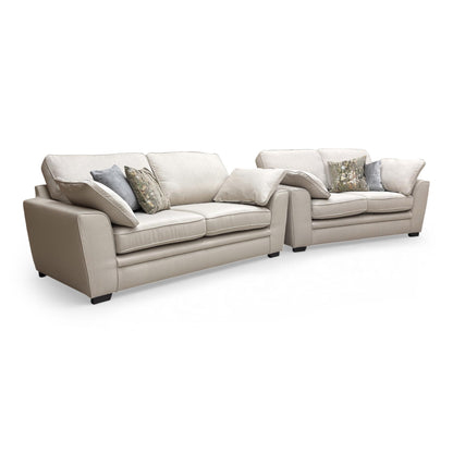 'Chalfont' Texas Linen Fabric 3 + 2 Seater Sofa Set