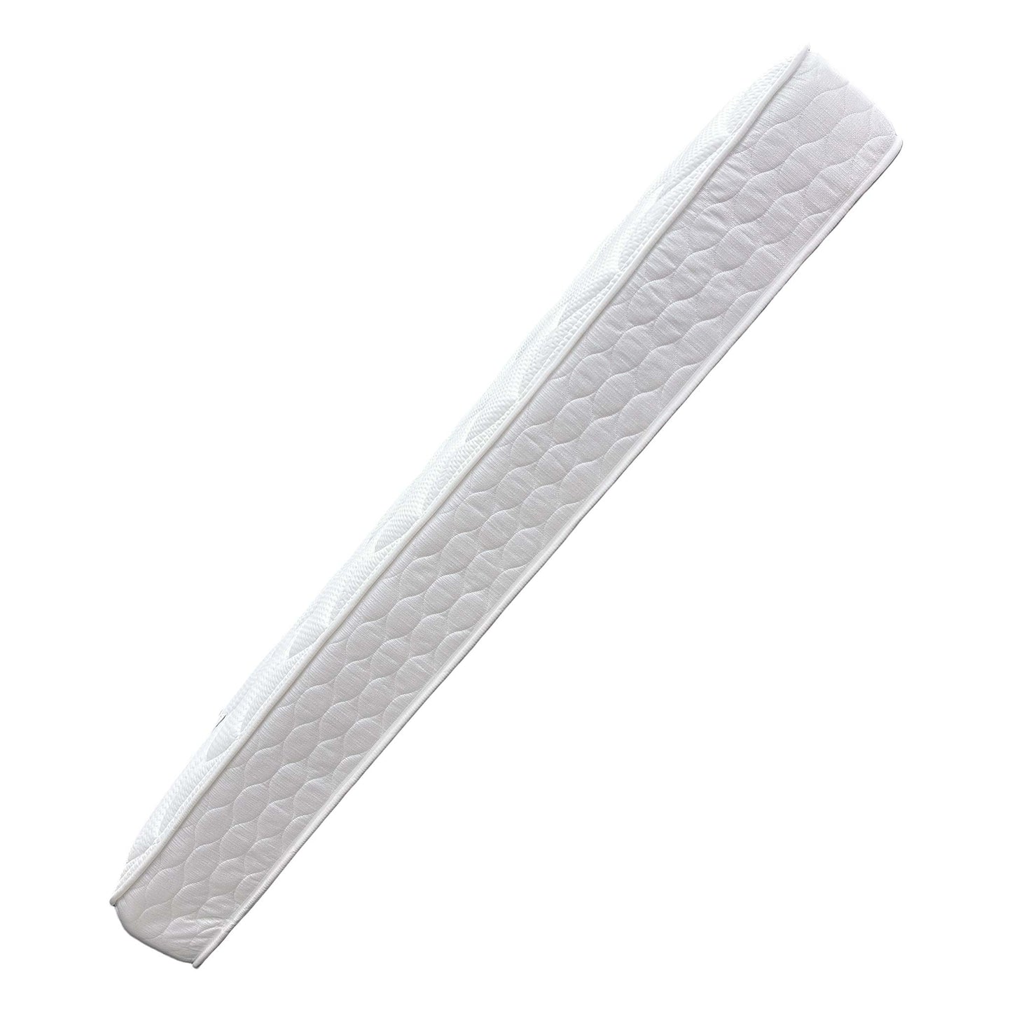 Side profile view of the mattress, showcasing the 22cm depth and the Miracoil spring system branding.