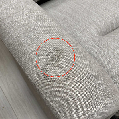 Close-up detail of the Hatton Taupe tight-weave fabric, highlighting the durable texture, premium weave quality, and subtle neutral tone.