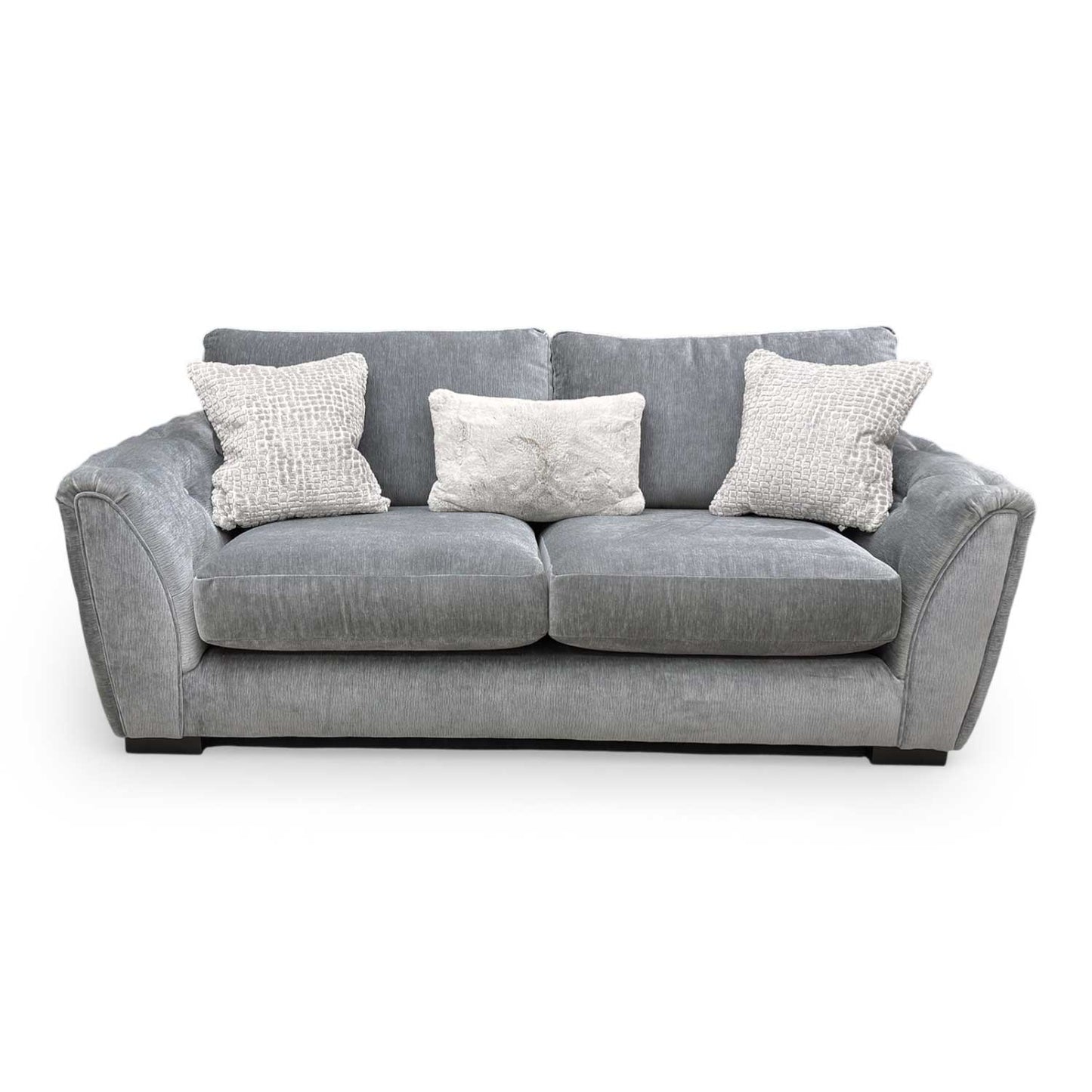 View of the 'Aphrodite' sofa in a stylish living room setting, emphasizing its elegant silhouette.