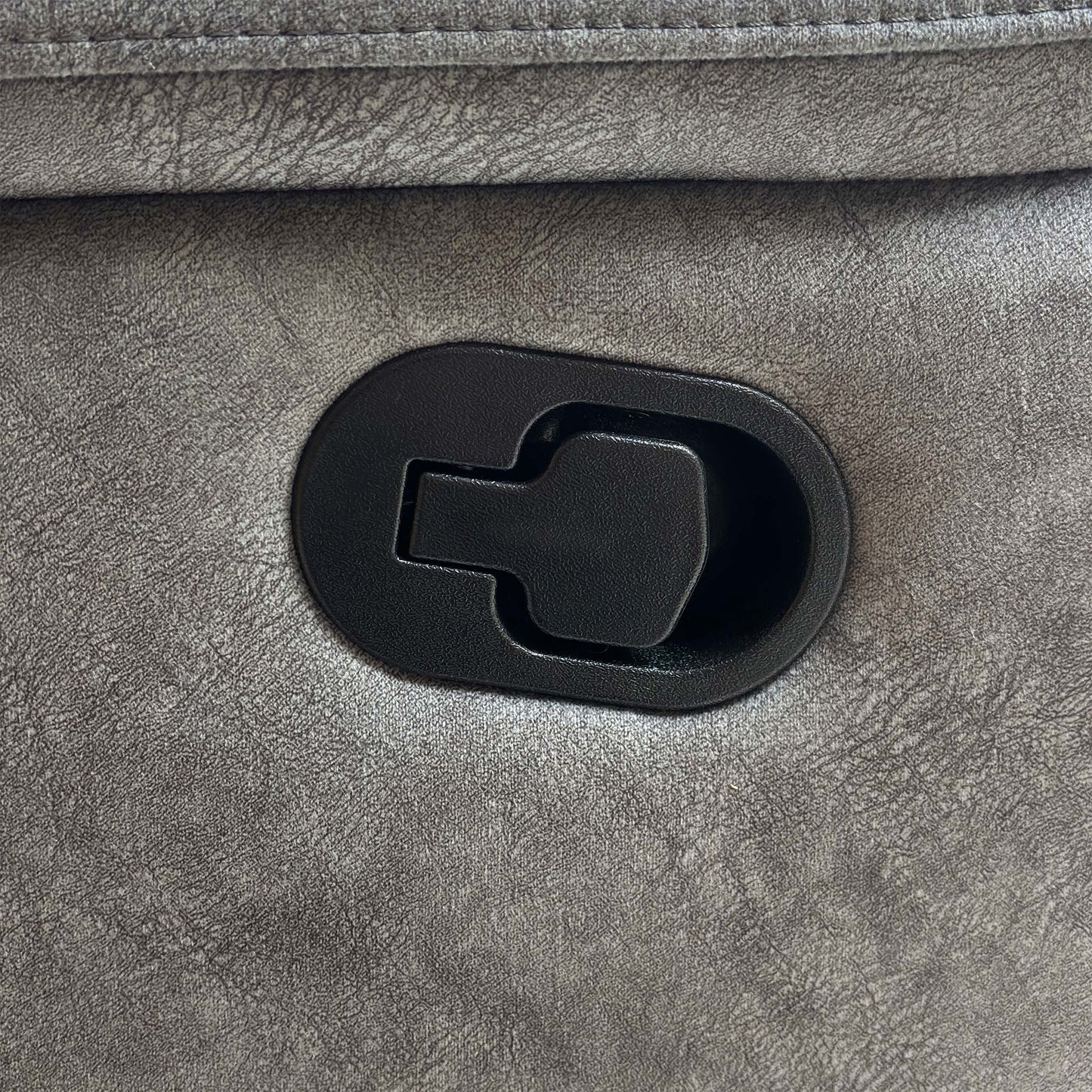 ‘Polly’ Dapple Grey Velvet Manual Recliner 2 Corner 2 Sofa with Cup Holder Console