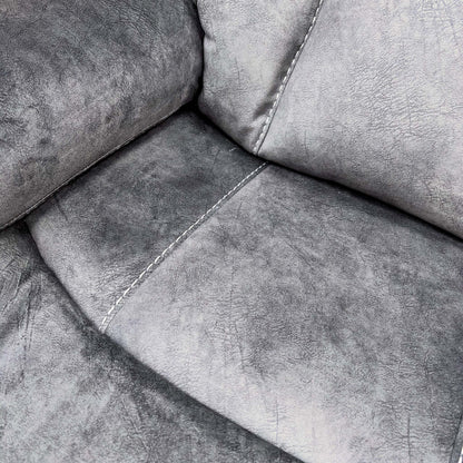 'Merrion’ Dapple Charcoal Fabric 3 + 2 Seater Power Recliner with Drop Down Cup Holder Sofa Set