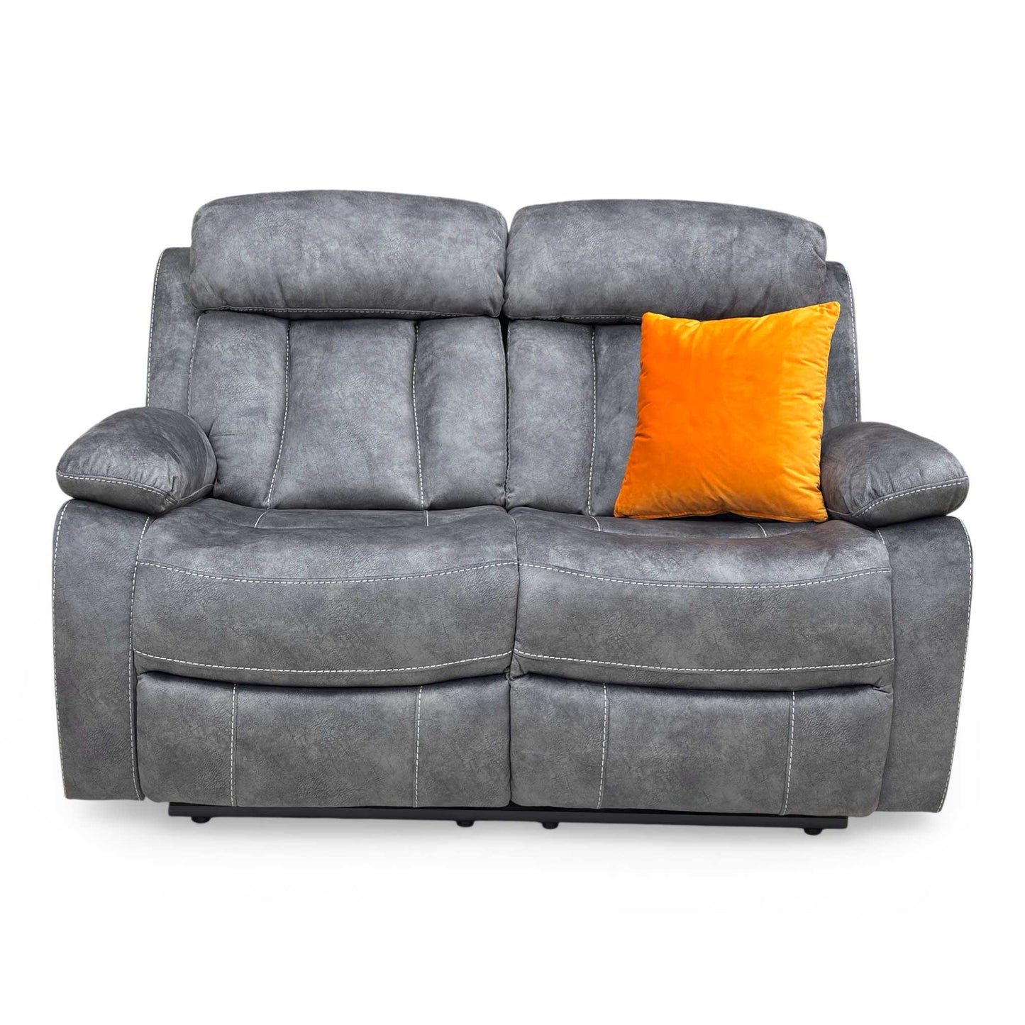‘Merrion’ Dapple Charcoal Fabric 2 Seater Power Recliner
