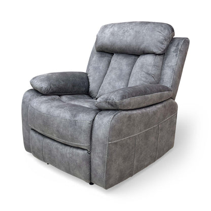 ‘Merrion' Dapple Charcoal Fabric Power Recliner Chair Direct From Manufacturer