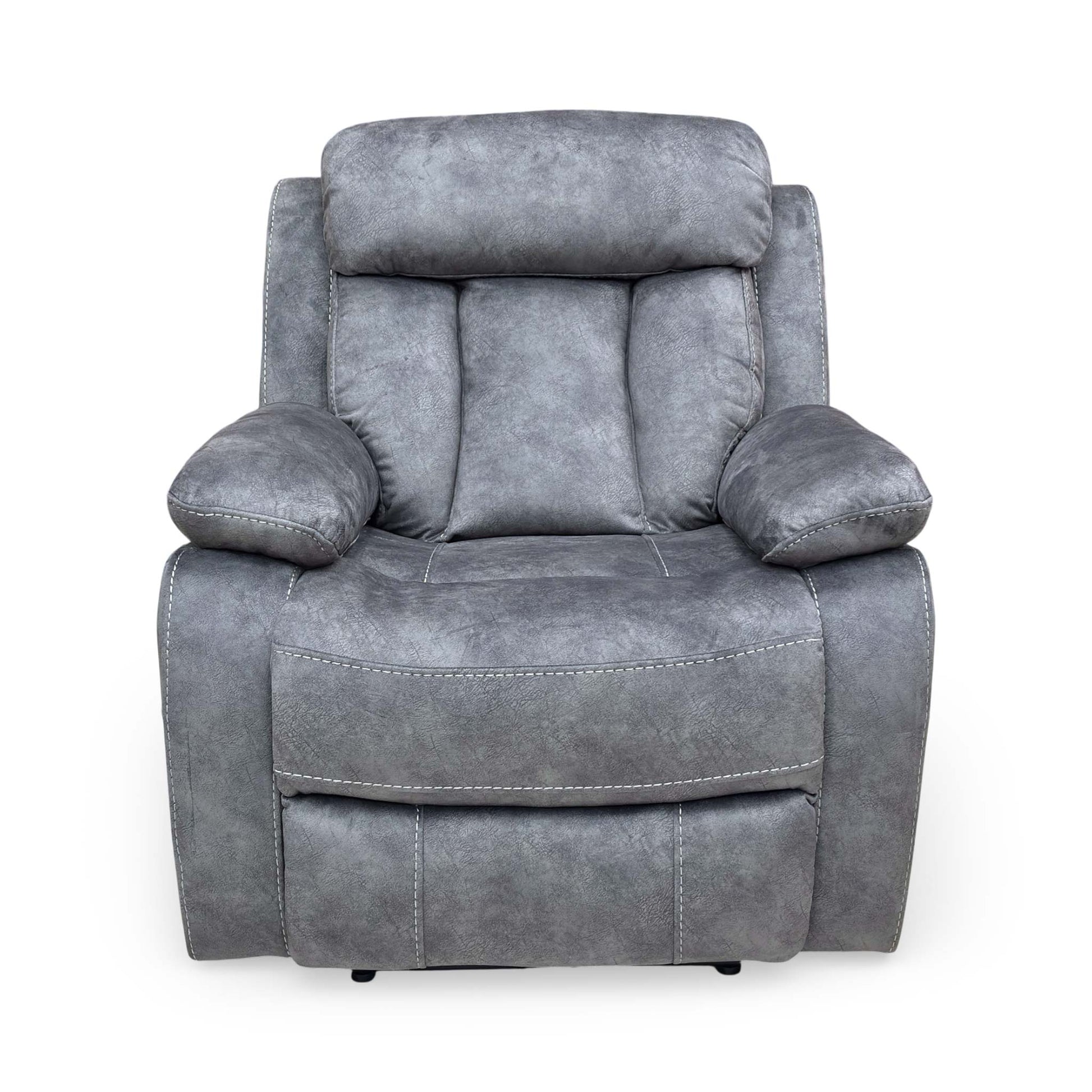 ‘Merrion' Dapple Charcoal Fabric Power Recliner Chair Direct From Manufacturer
