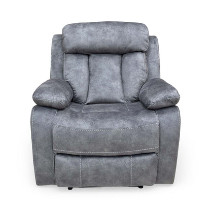 ‘Merrion' Dapple Charcoal Fabric Power Recliner Chair Direct From Manufacturer