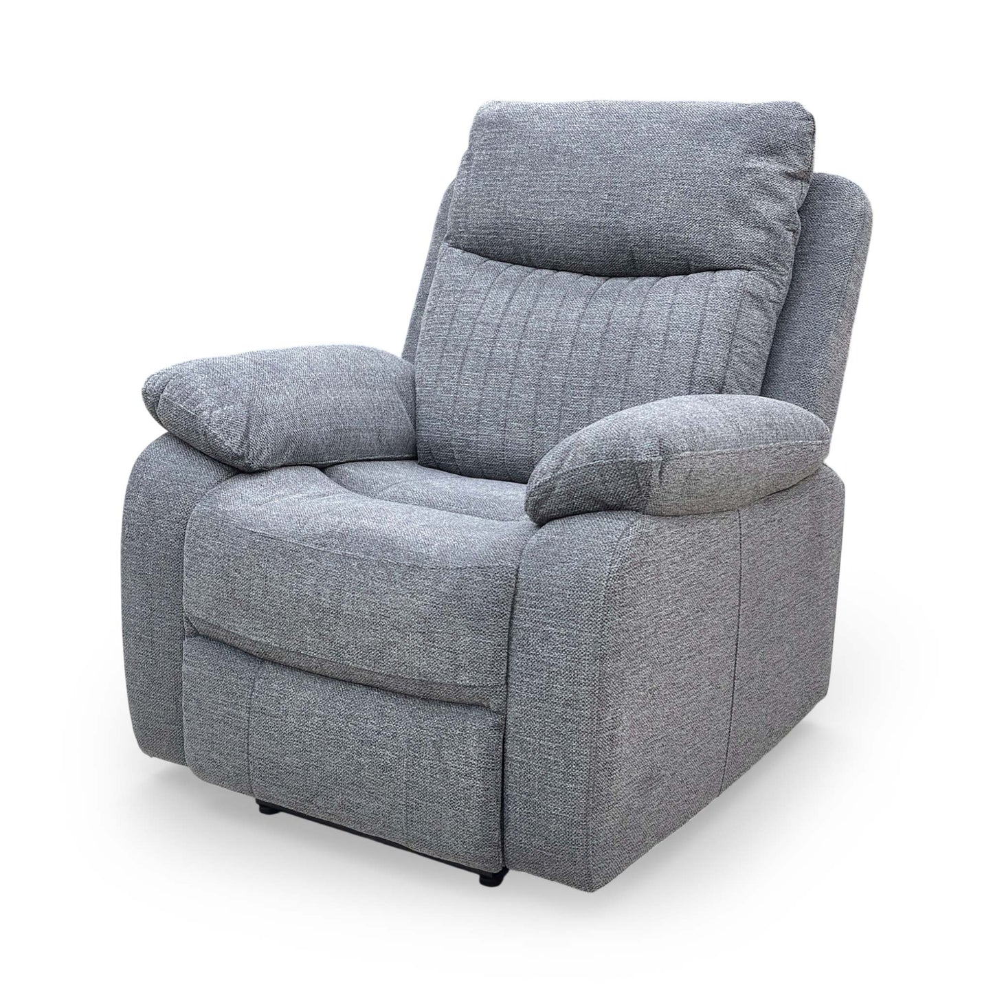 ‘Brystol' Dark Grey Woven Fabric Power Recliner Chair