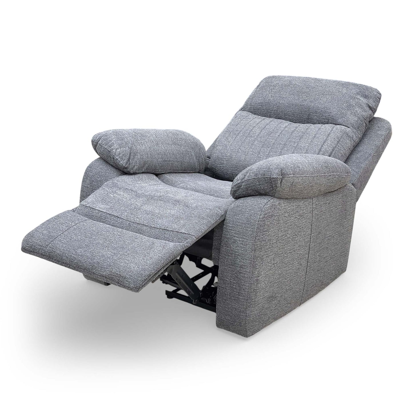 ‘Brystol' Dark Grey Woven Fabric Power Recliner Chair