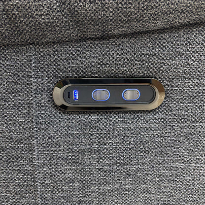 ‘Brystol' Dark Grey Woven Fabric Power Recliner Chair