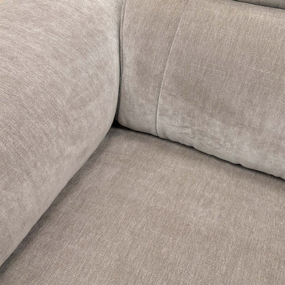 Close-up of the telescopic headrest on the 'Genius' power recliner chair.