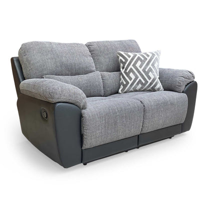 Side view of the 'Santori' manual recliner sofa in its upright position.