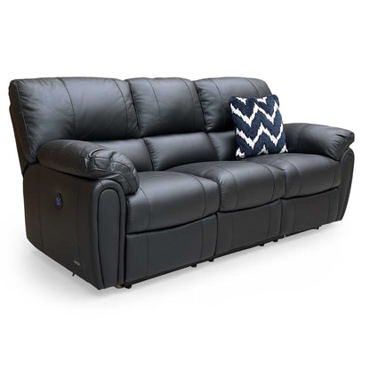 Detailed view of the headrest and lumbar support areas, highlighting the comfort-focused design of the ‘Leighton’ model.