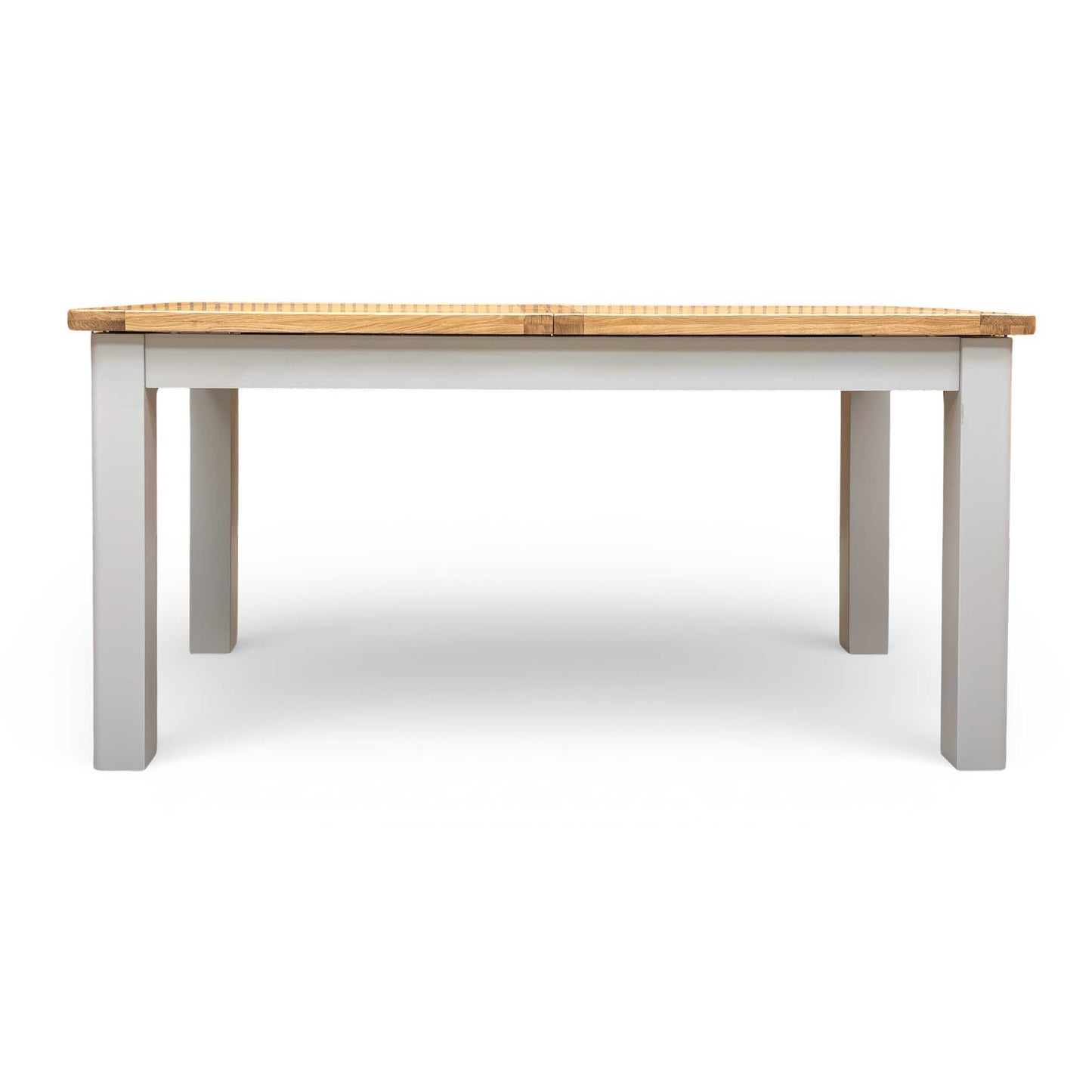 ‘Lewis’ Rectangular 160cm Extending Dining Table with Anthracite Grey Fabric Set of 6 Button Back Chairs