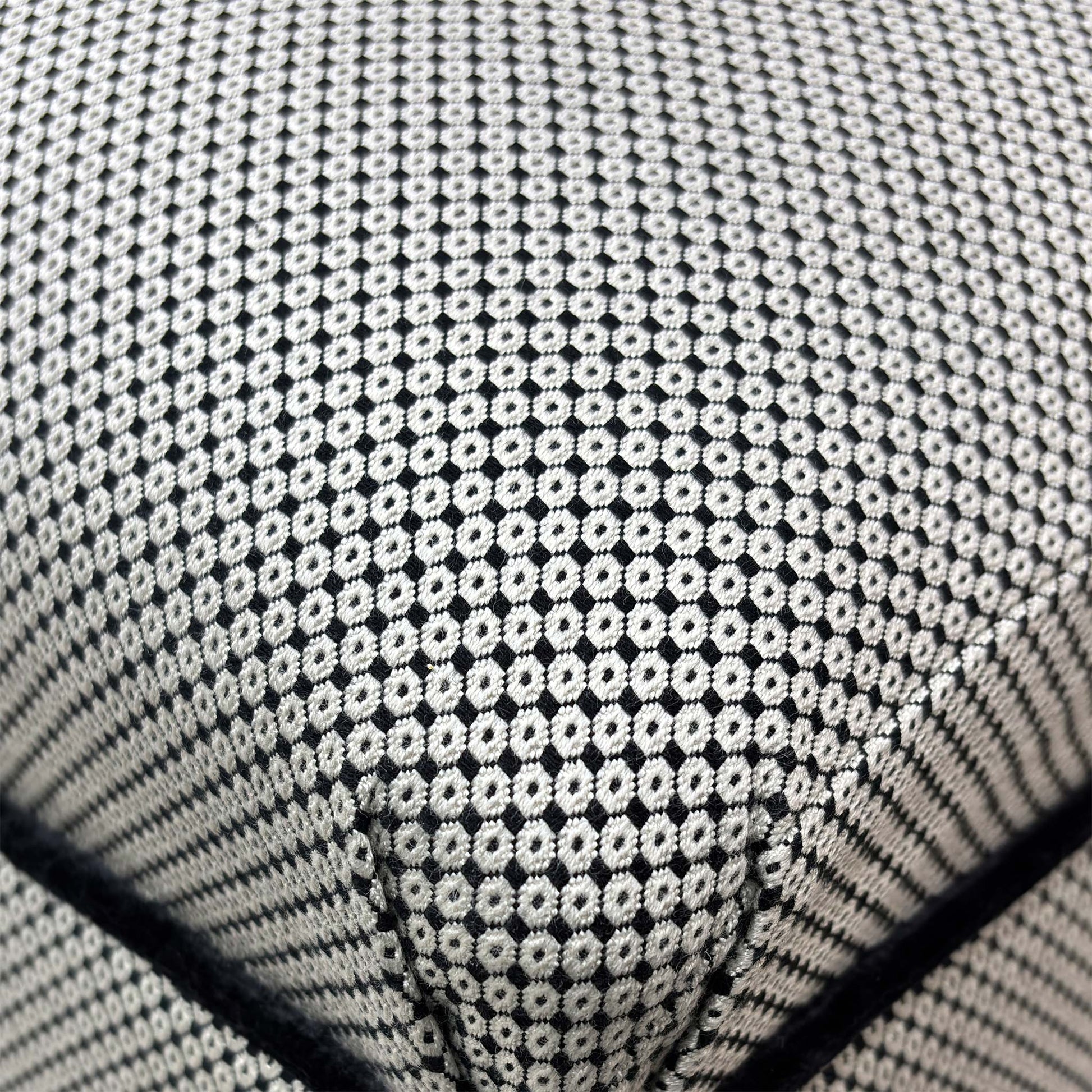 Close-up shot of the premium Eby Ft fabric weave, emphasizing the durable and sophisticated noir texture.