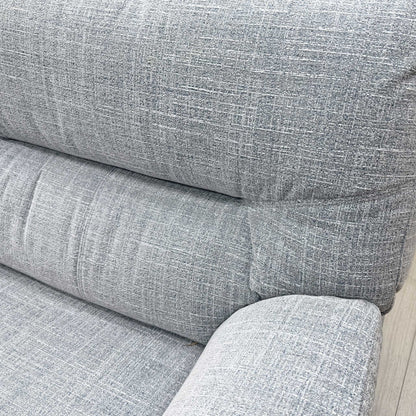 Close-up of the Beach Duck Egg upholstery fabric, highlighting the soft tactile weave and durable finish.