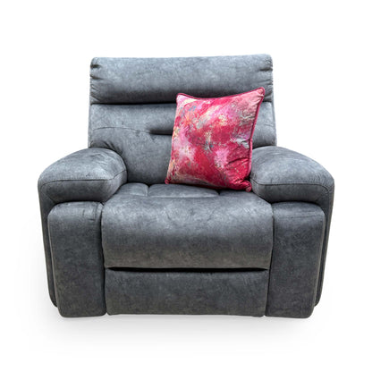 Front angle view showing the supportive backrest and zig-zag spring suspension design.