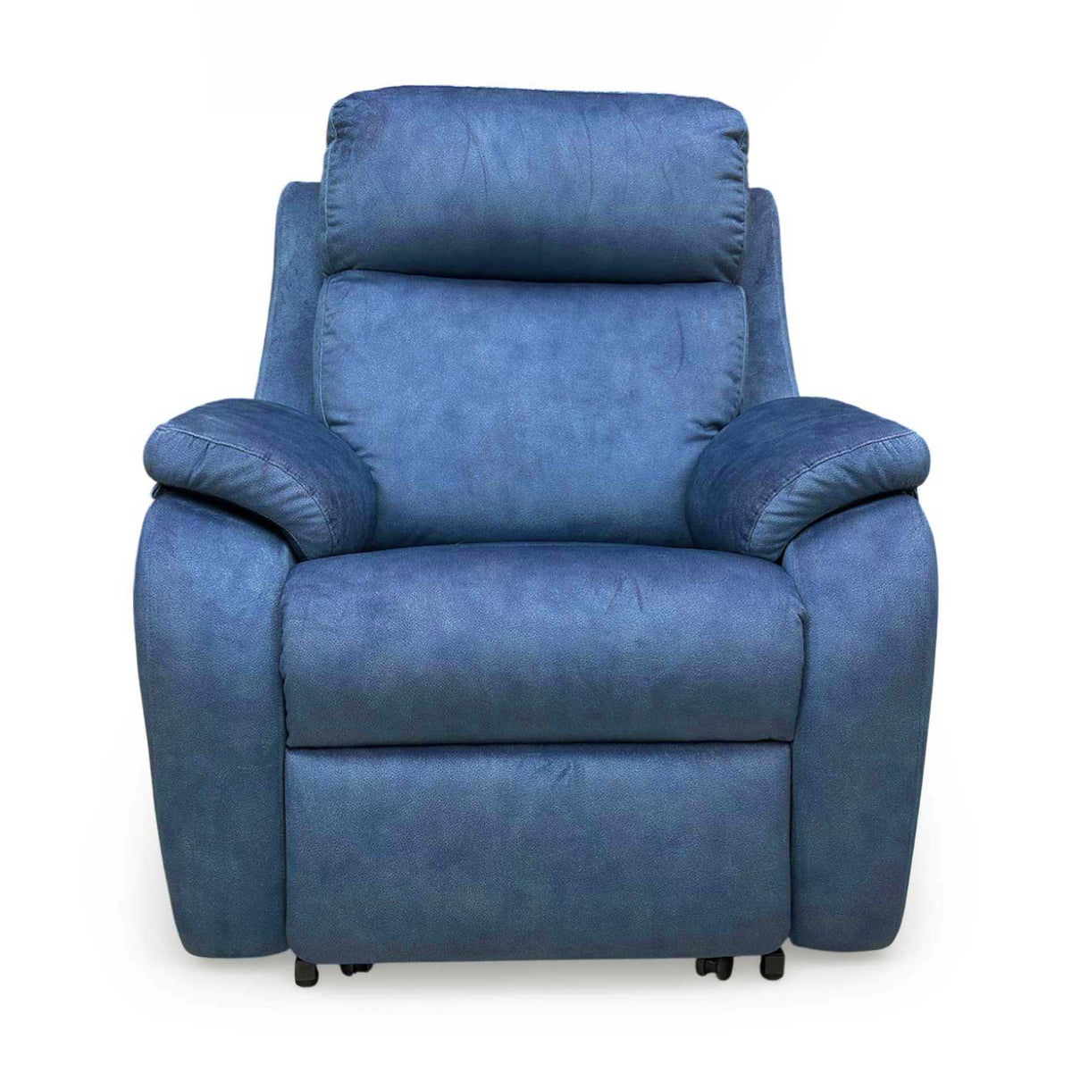 G Plan 'Kingsbury' A125 Stingray Indigo Velvet Large Lift and Rise Recliner Chair – view 4