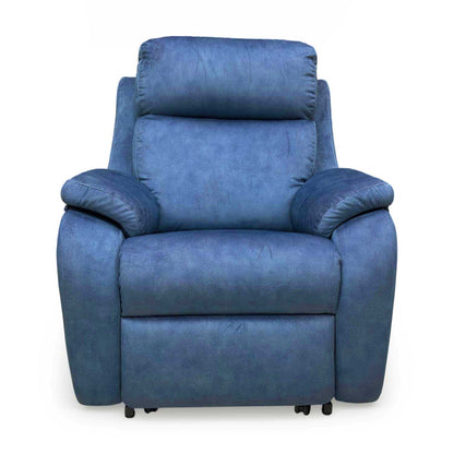 G Plan 'Kingsbury' A125 Stingray Indigo Velvet Large Lift and Rise Recliner Chair – view 4