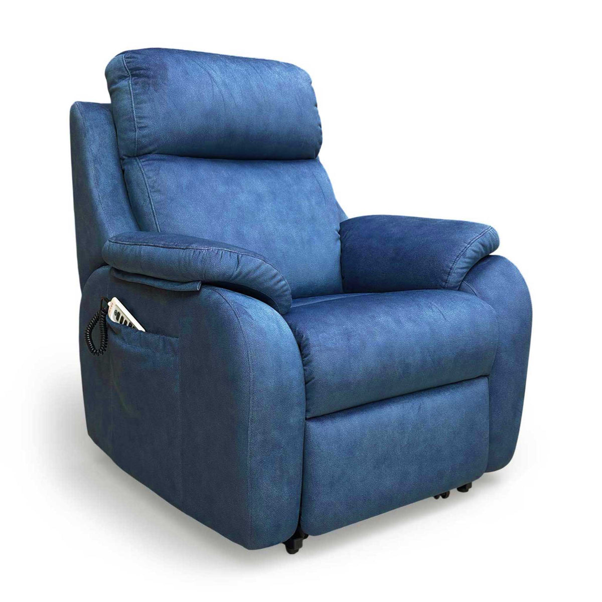 G Plan 'Kingsbury' A125 Stingray Indigo Velvet Large Lift and Rise Recliner Chair – view 5