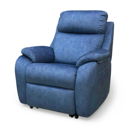 G Plan 'Kingsbury' A125 Stingray Indigo Velvet Large Lift and Rise Recliner Chair – view 7