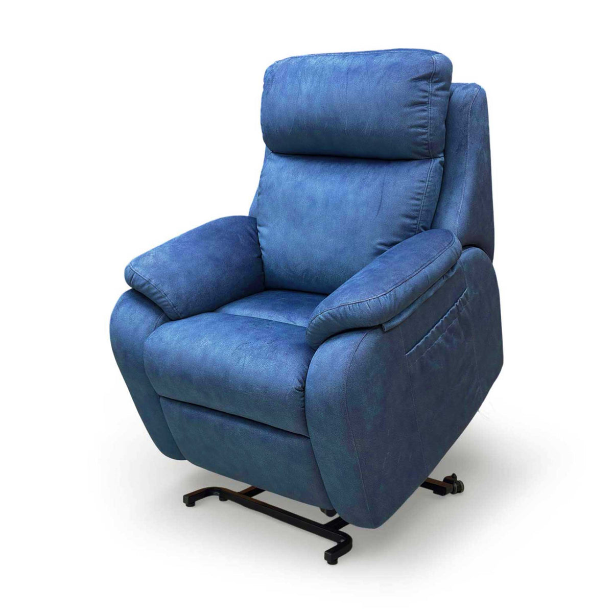 G Plan 'Kingsbury' A125 Stingray Indigo Velvet Large Lift and Rise Recliner Chair – view 8