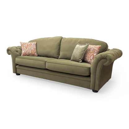 Side view of the ‘Vincent’ sofa, illustrating the elegant silhouette and supportive back design.