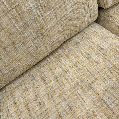Detailed close-up of the premium marzipan cream woven fabric, showcasing the durable texture and weave pattern.