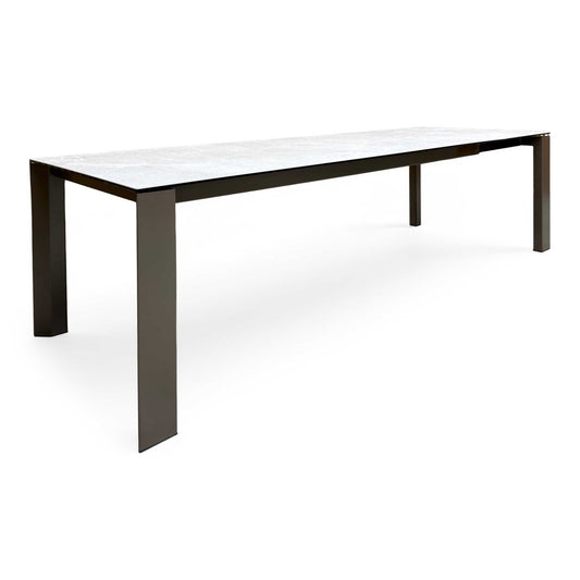 Connubia ‘Viola’ Mtl Lva-Arn Ceramic Top 220cm Extending Dining Table