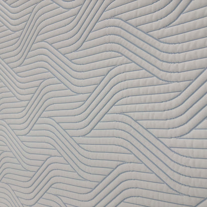 Close-up profile view of the TEMPUR mattress, illustrating the 25cm depth and the distinctive SmartCool fabric cover.