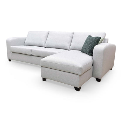 View of the sofa bed’s sturdy internal mechanism and pull-out frame for easy conversion.