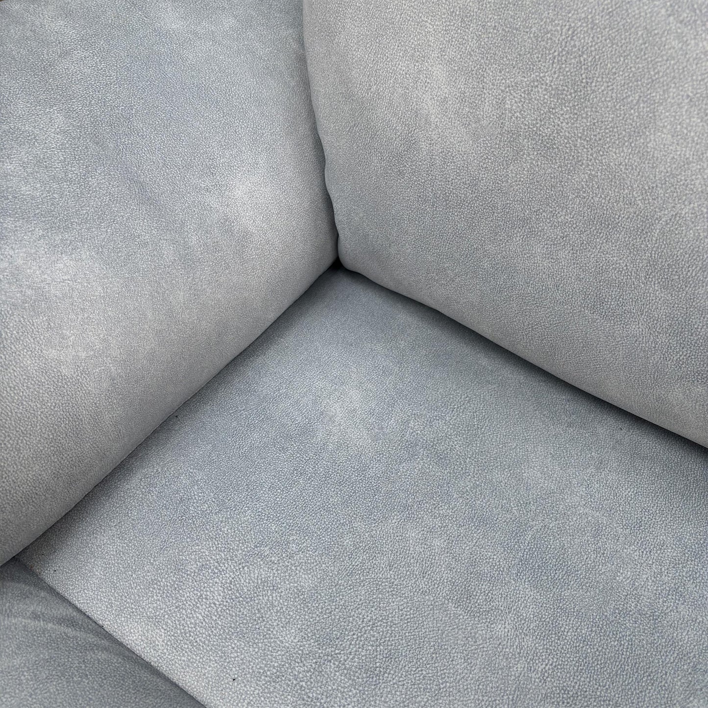 Close-up of the Dexter Smoke velvet fabric, showing the rich texture and sophisticated neutral grey tone.