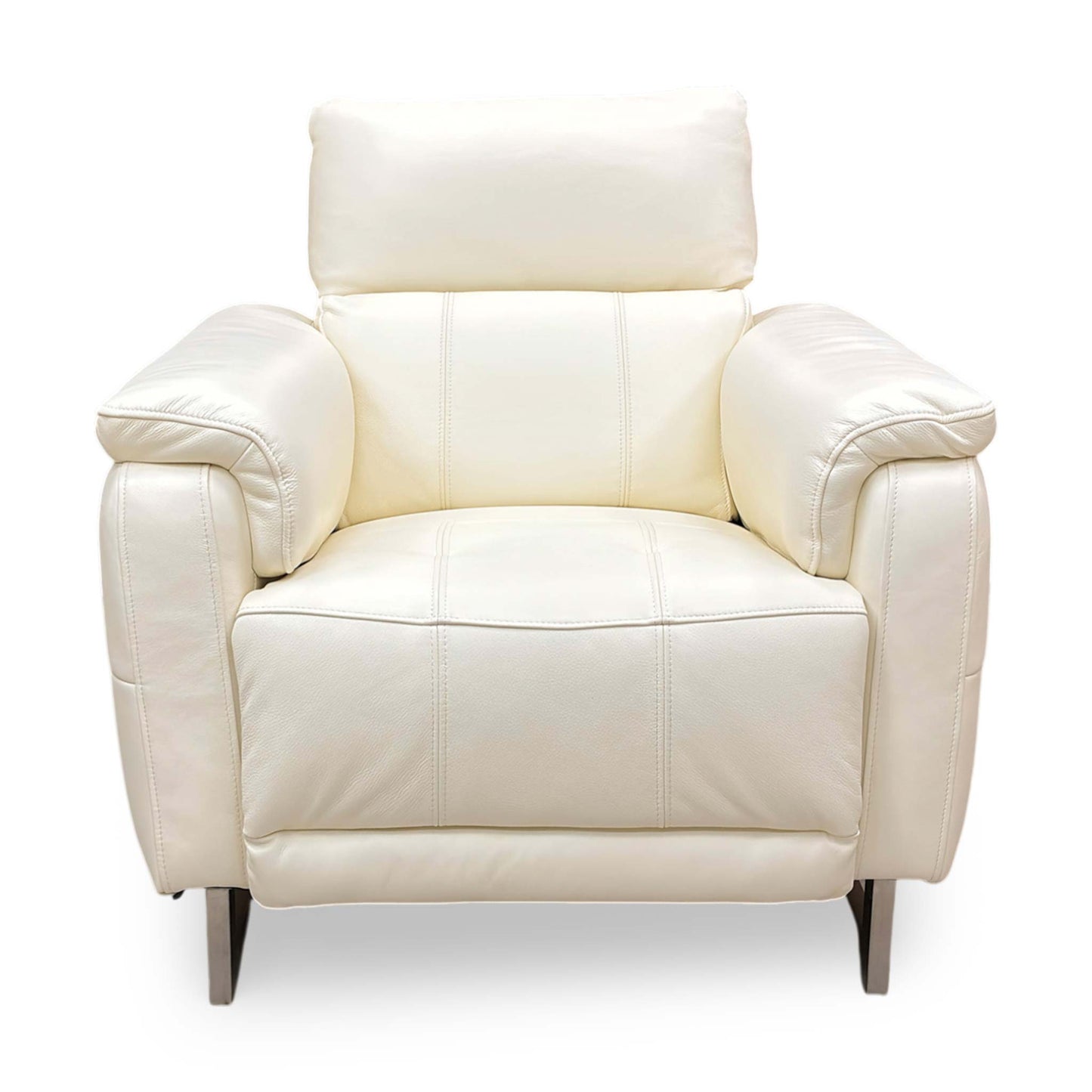 Detail view of the pocket sprung seat cushion and feature stitching, illustrating the focus on both luxury comfort and stylish craftsmanship.