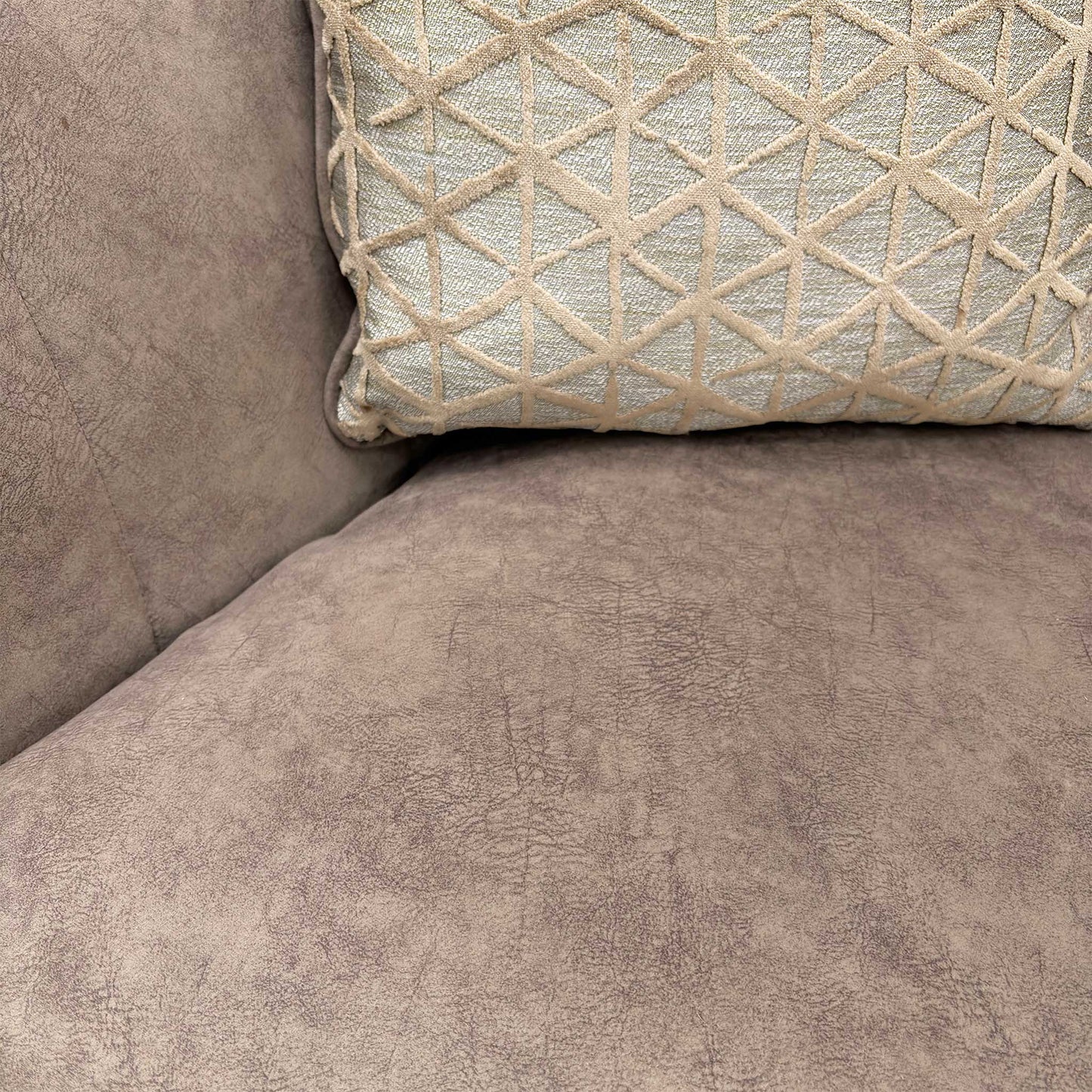 ‘Mariah' Dapple Chocolate-Tri No Insert Velvet Classic Back 3 Seater Sofa