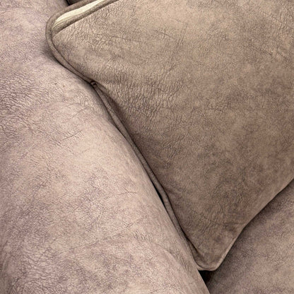 ‘Mariah' Dapple Chocolate-Tri No Insert Velvet Classic Back 3 Seater Sofa