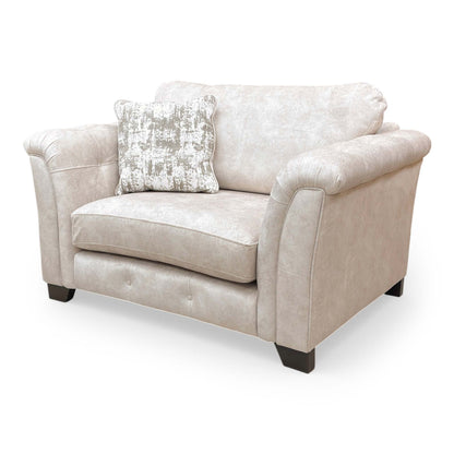 ‘Aura’ Kenzo Cream Dw Ft Velvet Classic Back Love Chair