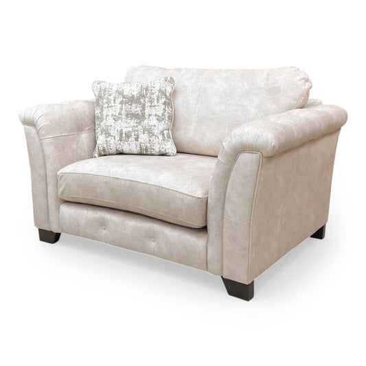 ‘Aura’ Kenzo Cream Dw Ft Velvet Classic Back Love Chair