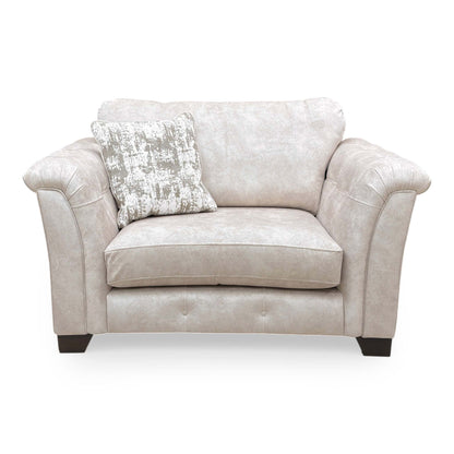 ‘Aura’ Kenzo Cream Dw Ft Velvet Classic Back Love Chair