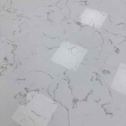 ‘Helsinki’ Bianco Miami Quartz Ceramic Top 120cm Fixed Oval Dining Table