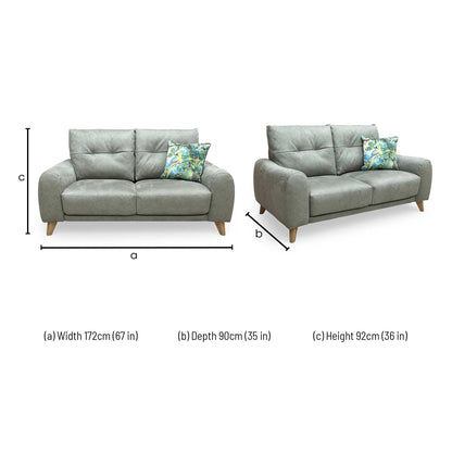 ‘Malmo’ Bfa-Ori-R12 Olive Green Suede Fabric 2 Seater Sofa
