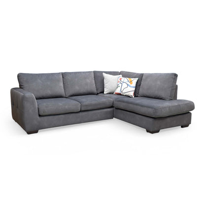 ‘Dinky’ Dexter Shadow 43519 Fabric Left Hand Facing Open End Chaise Corner Sofa