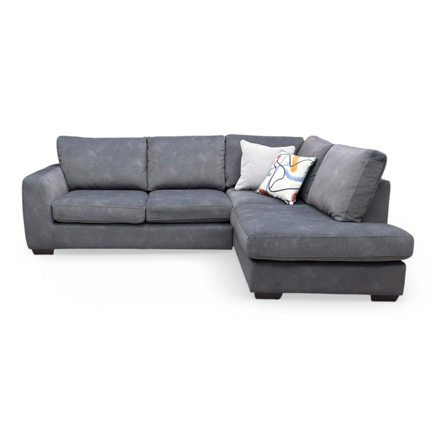‘Dinky’ Dexter Shadow 43519 Fabric Left Hand Facing Open End Chaise Corner Sofa
