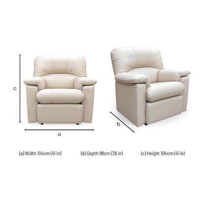 G Plan ‘Chloe’ L843 Cambridge Stone Leather Armchair