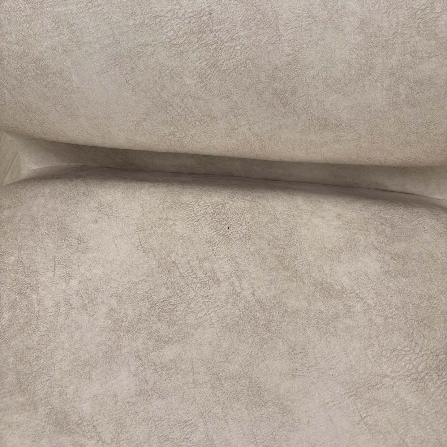 Detailed close-up of the plush Cream velvet upholstery and the smooth finish of the exposed dark wood armrest.