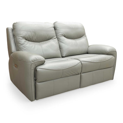 View of the G Plan Amesbury from the side, showing the clean silhouette and full leather coverage.