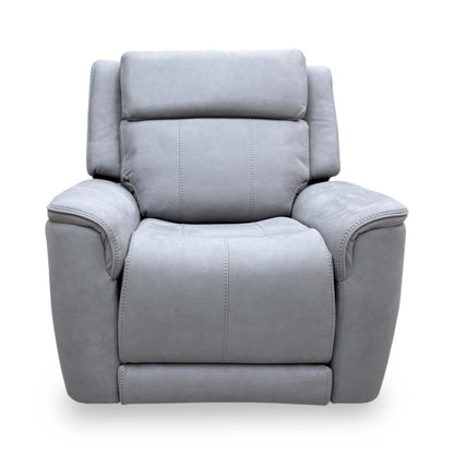 'Langford' Light Grey Fabric Power Recliner Chair