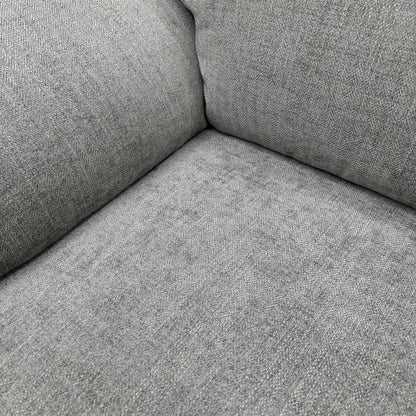 Close-up of the Fab-Meo-R27 Pewter heavy-duty fabric, highlighting the premium weave, soft-touch finish, and the durability of the high-performance material.